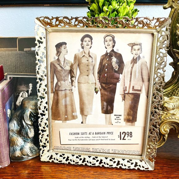 Vintage Other - VTG Hollywood Regency frame with Sears & Roebuck add.